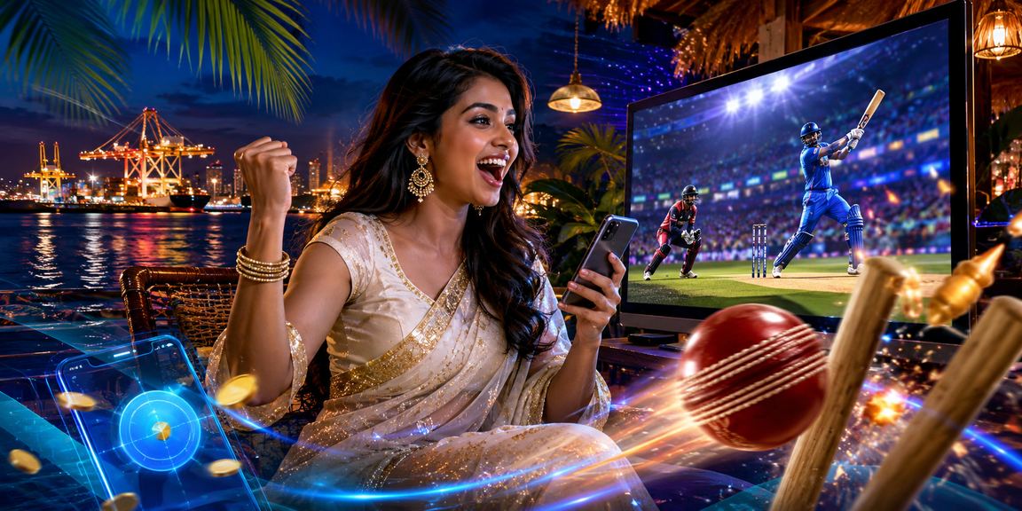 চট্টগ্রামে শাড়ি পরা একজন নারী 870 - এ ক্রিকেট বেটিং ও গেমস একসাথে উপভোগ করছেন