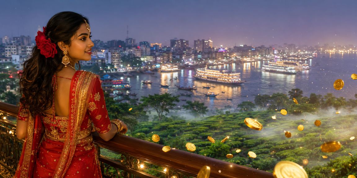 ঢাকায় চা বাগানের পরিবেশে 870 - এ লাইভ ব্যাকারাট গেম খেলছেন একজন অভিজ্ঞ খেলোয়াড়