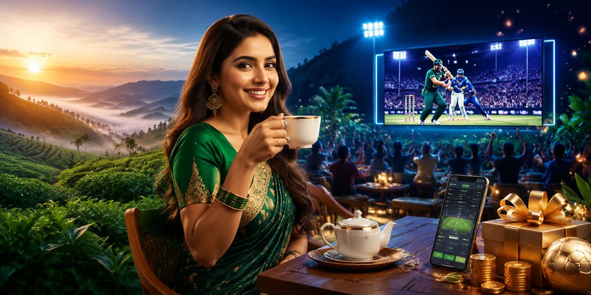 সিলেটের চা বাগানে মোবাইলে ক্রিকেট বেটিং করছেন একজন উৎসাহী দর্শক